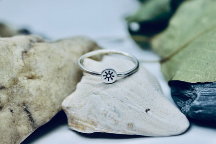 Sun Ring in Sterling Silver