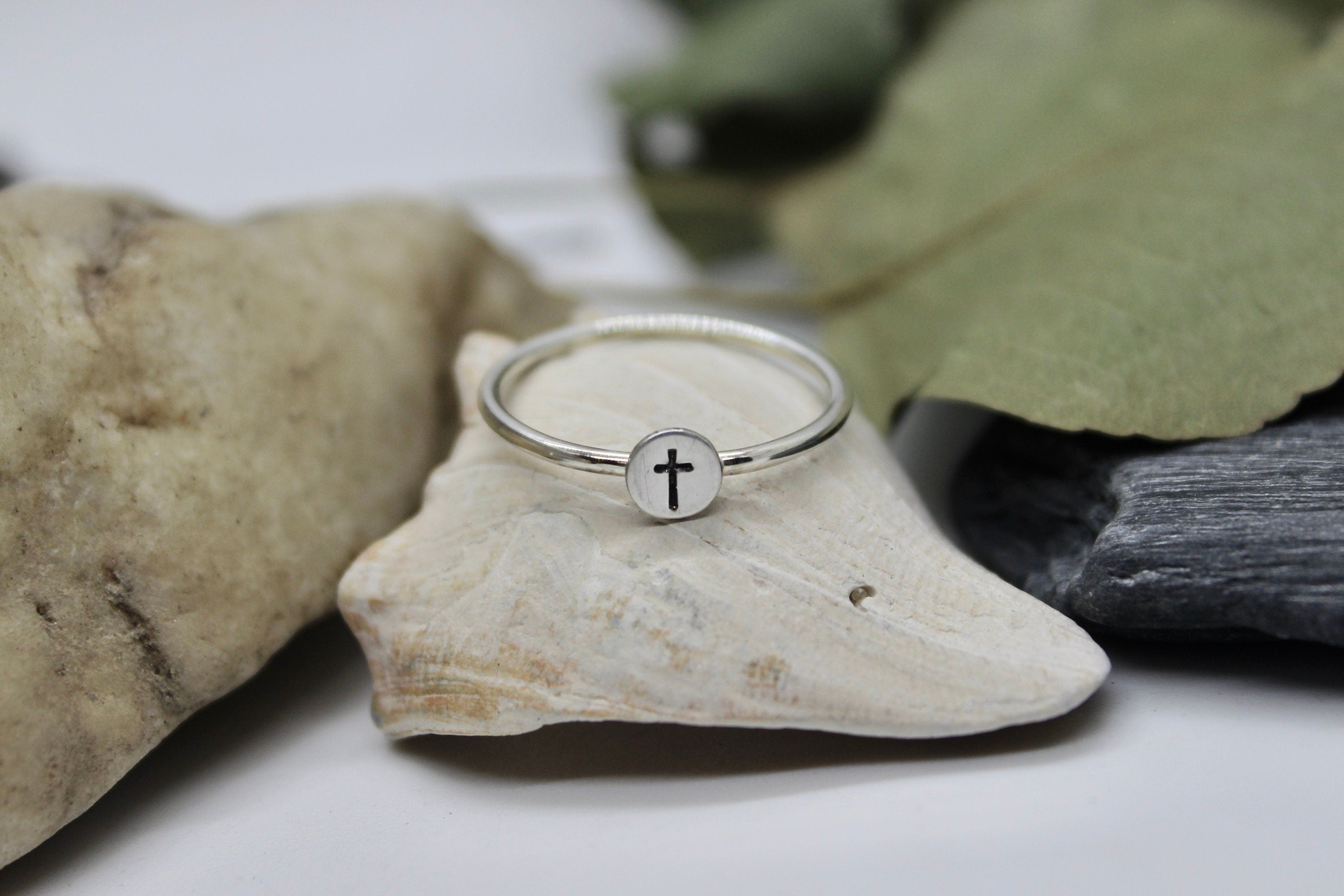 Cross Ring in Sterling Silver