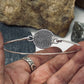 Fingerprint Bangle Bracelet in Solid Sterling Silver