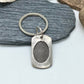 Fingerprint Keychain Dog Tag Shape