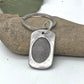 Fingerprint Keychain Dog Tag Shape