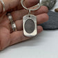 Fingerprint Keychain Dog Tag Shape