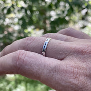 Adjustable Morse Code in Sterling Silver, You Customize up to 20 Dots & Dashes