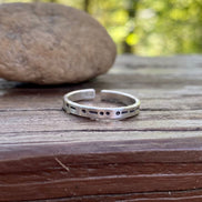 Adjustable Morse Code in Sterling Silver, You Customize up to 20 Dots & Dashes