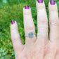 Small Fingerprint Ring in Solid Sterling Silver