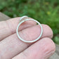 Small Fingerprint Ring in Solid Sterling Silver