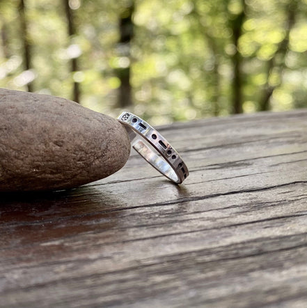 Adjustable Morse Code in Sterling Silver, You Customize up to 20 Dots & Dashes