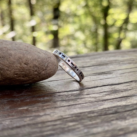 Adjustable Morse Code in Sterling Silver, You Customize up to 20 Dots & Dashes