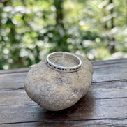 Adjustable Morse Code in Sterling Silver, You Customize up to 20 Dots & Dashes