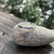 Adjustable Morse Code in Sterling Silver, You Customize up to 20 Dots & Dashes