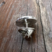 Fingerprint Lapel Pin in Sterling Silver