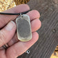 Fingerprint Dog Tag Charm in Solid Sterling Silver