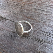 Full Fingerprint Solid Sterling Silver Ring