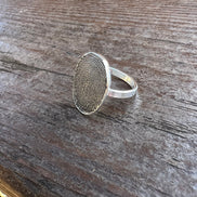 Full Fingerprint Solid Sterling Silver Ring
