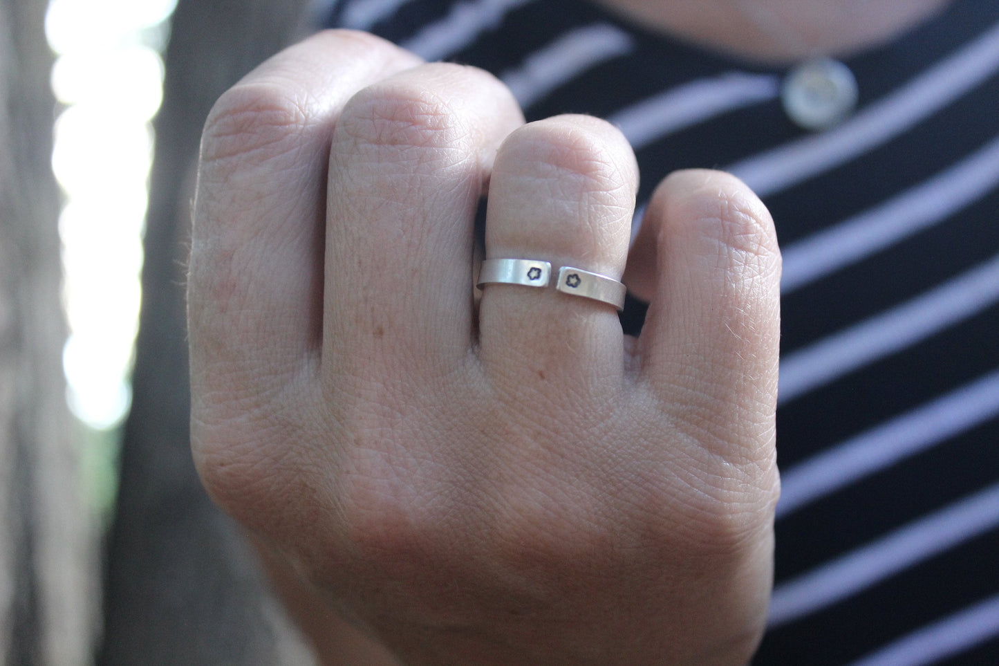 Solid Sterling Silver Writer Ring