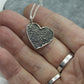 Fingerprint Heart Charm with Bail