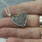 Fingerprint Heart Charm with Bail
