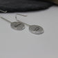 Drop down fingerprint earrings