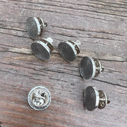 Fingerprint Lapel Pin in Sterling Silver