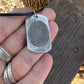Fingerprint Dog Tag Charm in Solid Sterling Silver