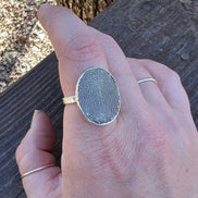 Full Fingerprint Solid Sterling Silver Ring