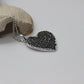 Fingerprint Heart Charm with Bail