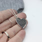 Fingerprint Heart Charm with Bail