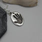 Single Hand Print Charm in Solid Sterling Silver