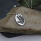 Single Hand Print Charm in Solid Sterling Silver