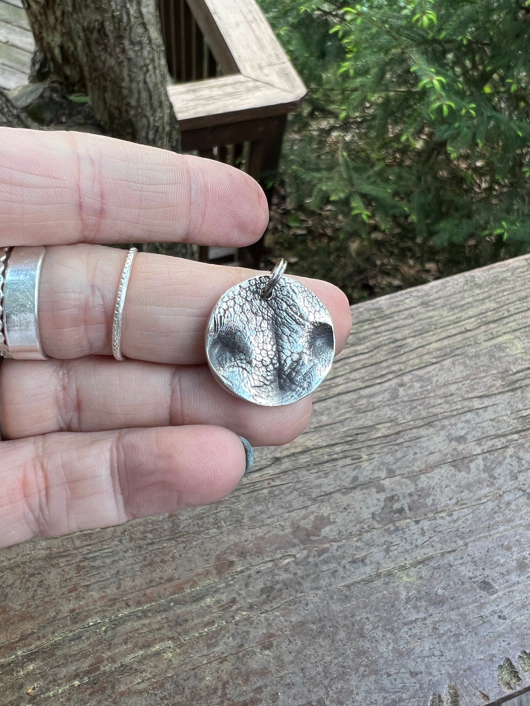 Real Dog Nose Print Charm