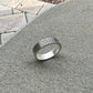 Fingerprint Ring Band in Solid Sterling Silver