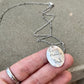 Engraved Oval Fingerprint Charm