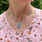 Thumbprint Fingerprint Charm, Oval Shape