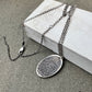 Fingerprint Charm with Handwriting on the Back