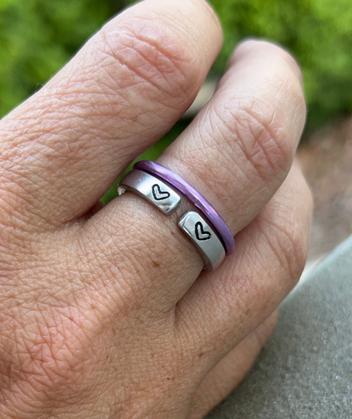 No Matter What Ring, Aluminum and Adjustable, Inspiration Inside