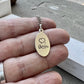Oval Handwriting Charm in Sterling Silver