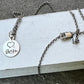 Circle Handwriting Charm in Sterling Silver