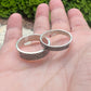 Fingerprint Ring Band in Solid Sterling Silver