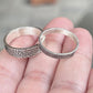 Fingerprint Ring Band in Solid Sterling Silver