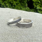 Fingerprint Ring Band in Solid Sterling Silver