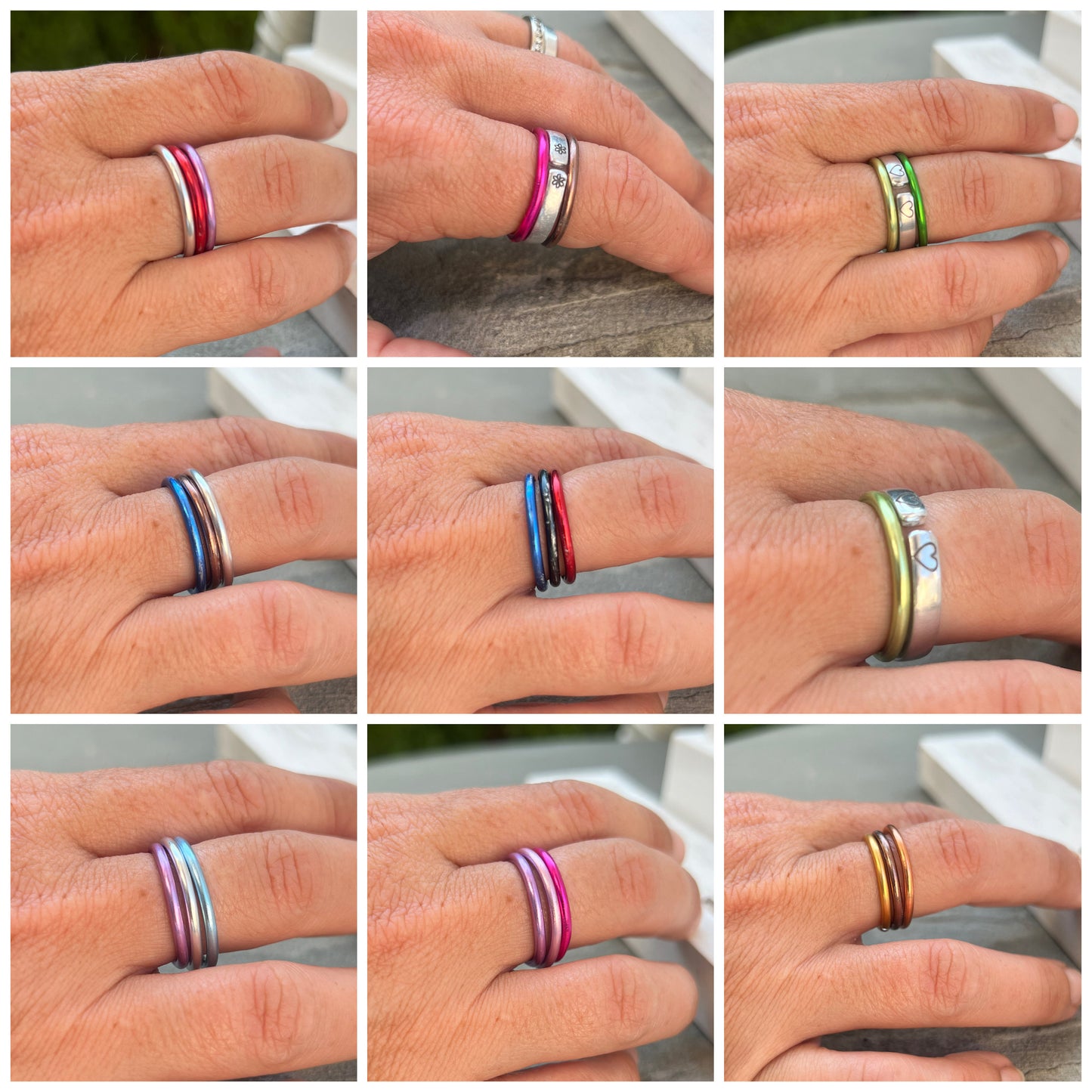 Colorful Stacking Rings