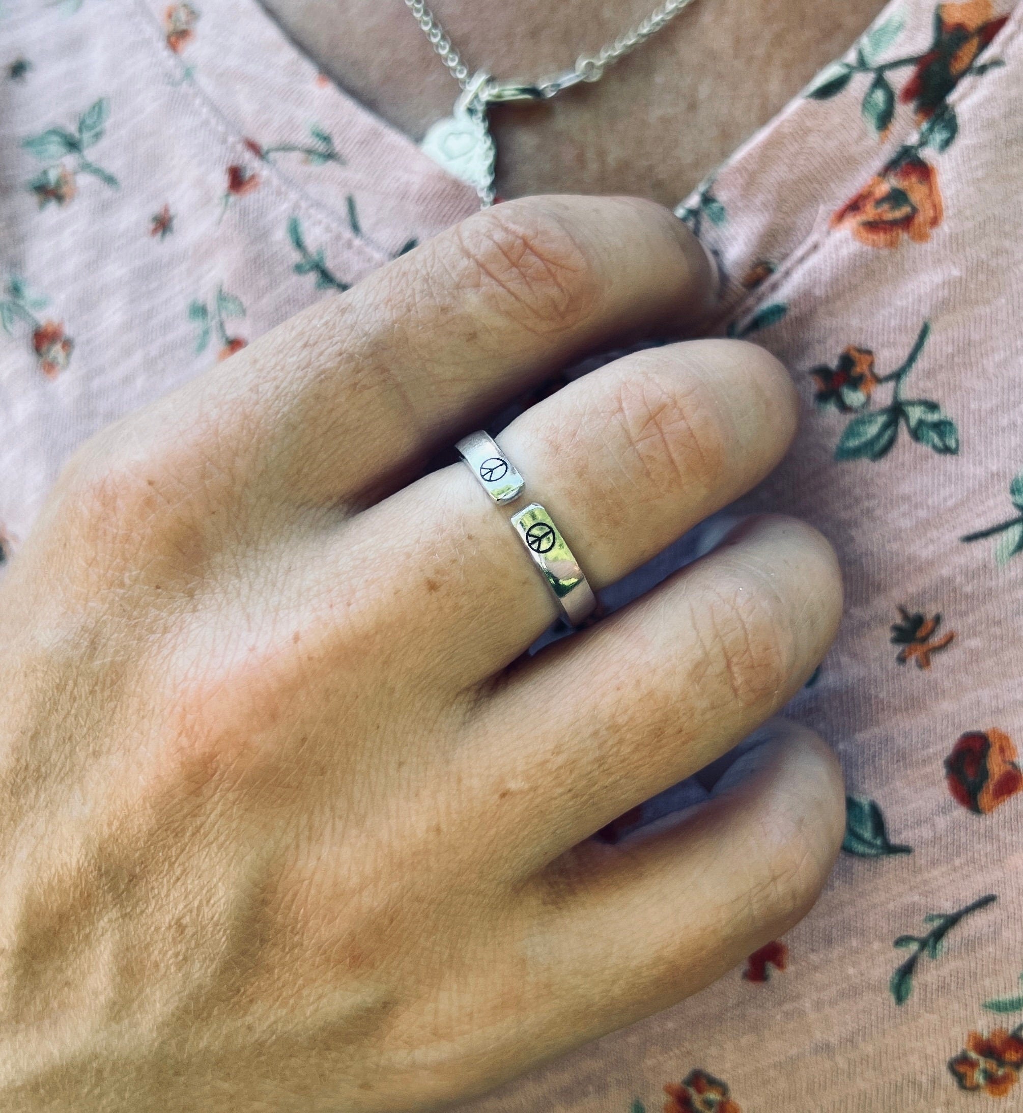 Be Still Peace Ring