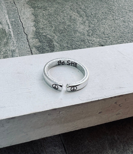 Be Still Peace Ring