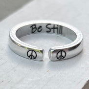 Be Still Peace Ring