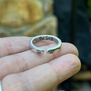 Be Still Peace Ring