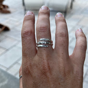 Name Wrap Ring Children's Names in Sterling Silver