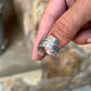Textured Handwriting Ring in Sterling Silver