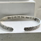 Handwriting Bangle Cuff Bracelet in Sterling Silver