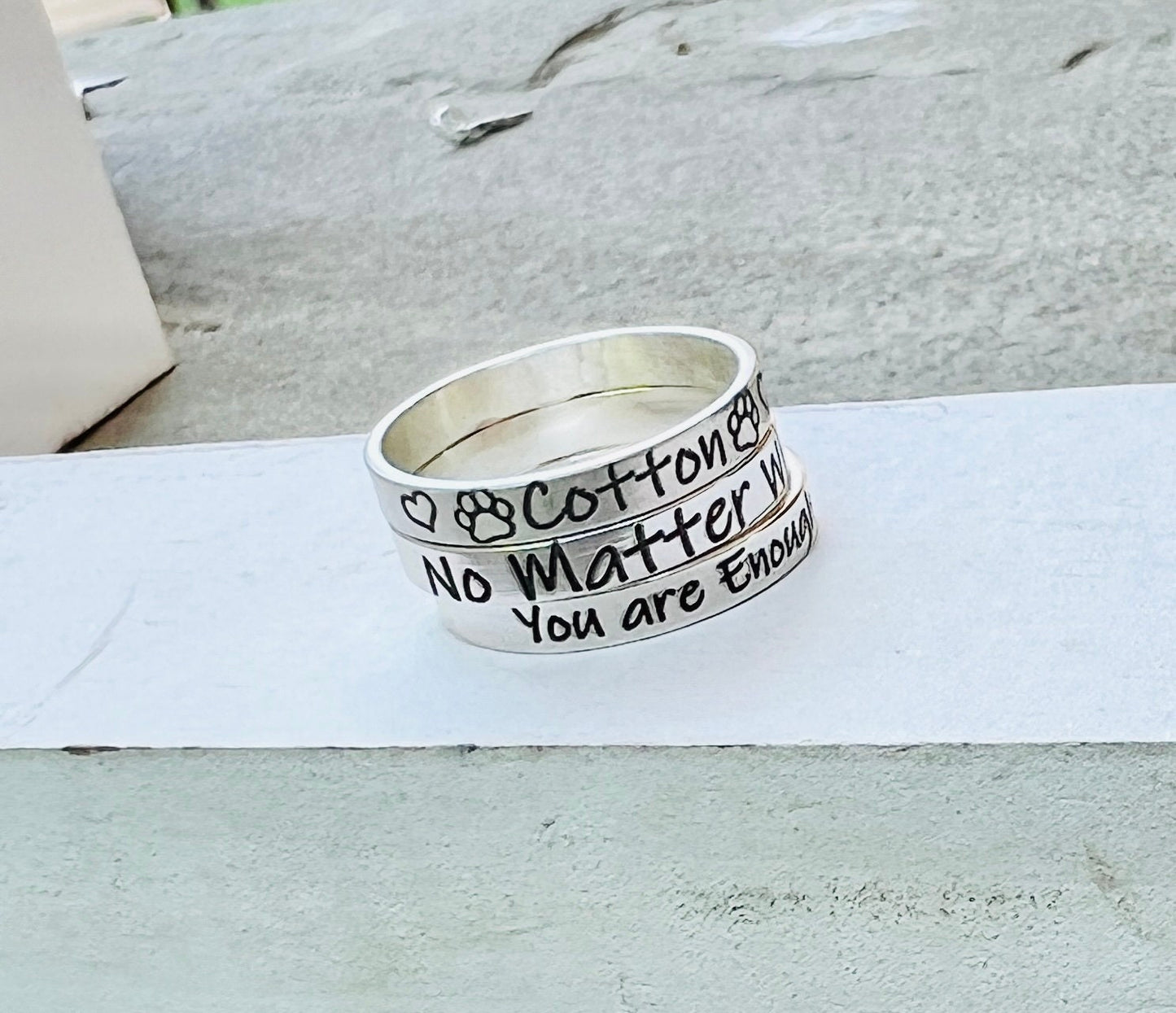 You are enough Ring, Solid Sterling Silver