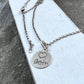 Circle Handwriting Charm in Sterling Silver